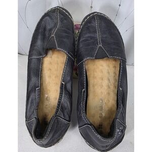 Naturalizer Womens‎ Leather Slip On Loafer 9 Black N5 Comfort Walking Office